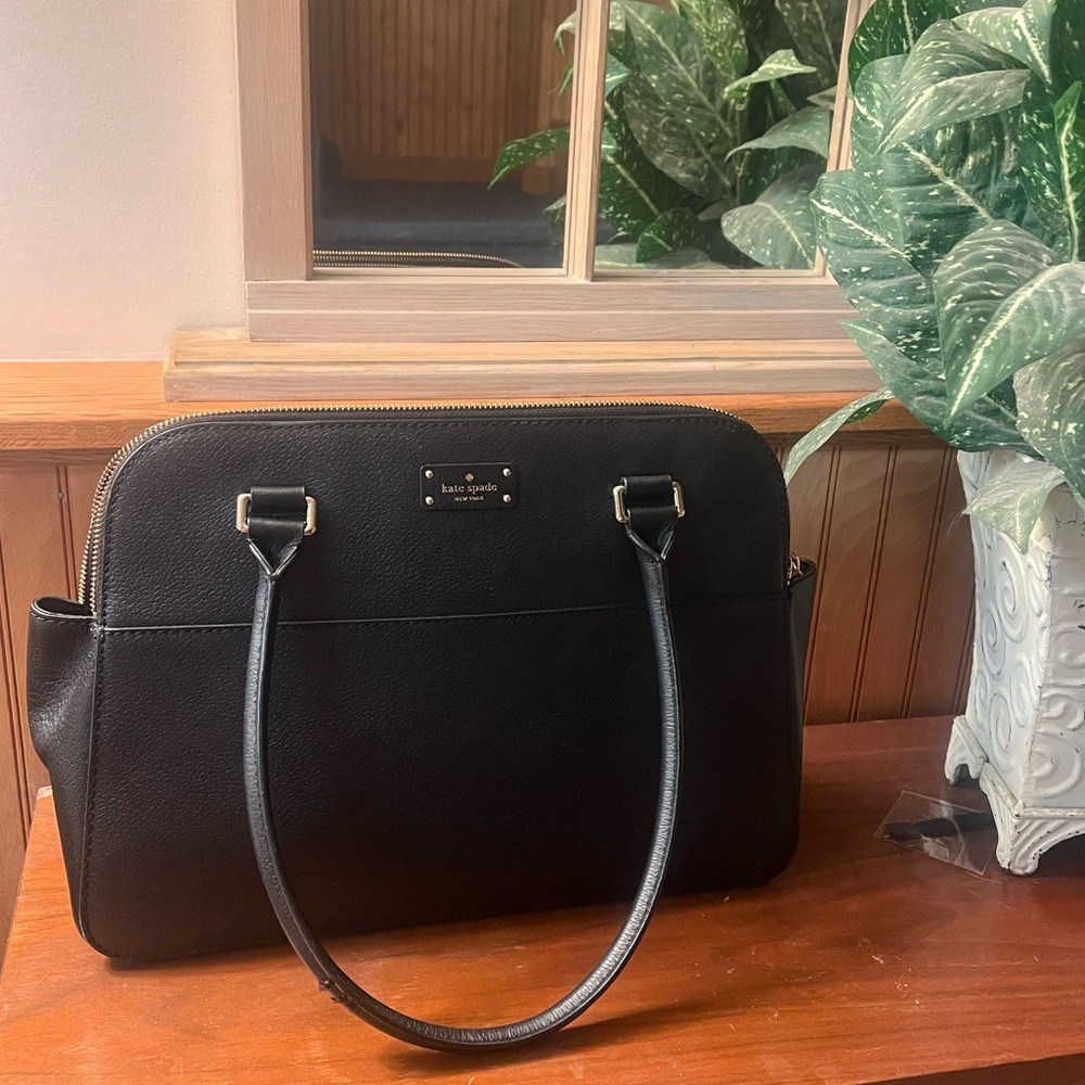 Kate Spade Black Leather Tote